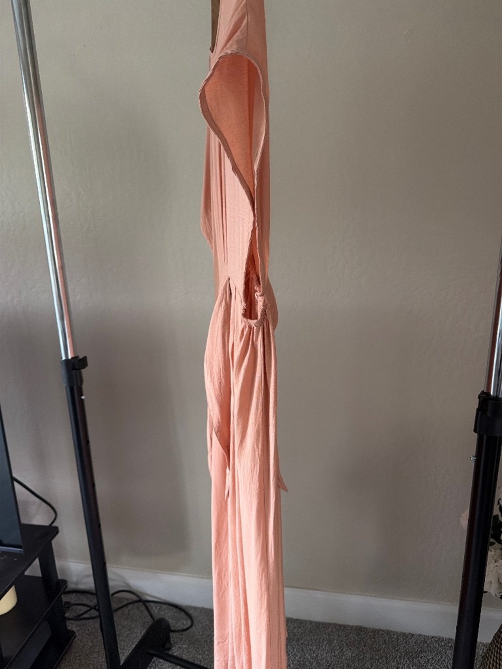 Saffron Lane The Rumi Robe Dress Peach S/M Boho Naternity - Picture 2 of 6